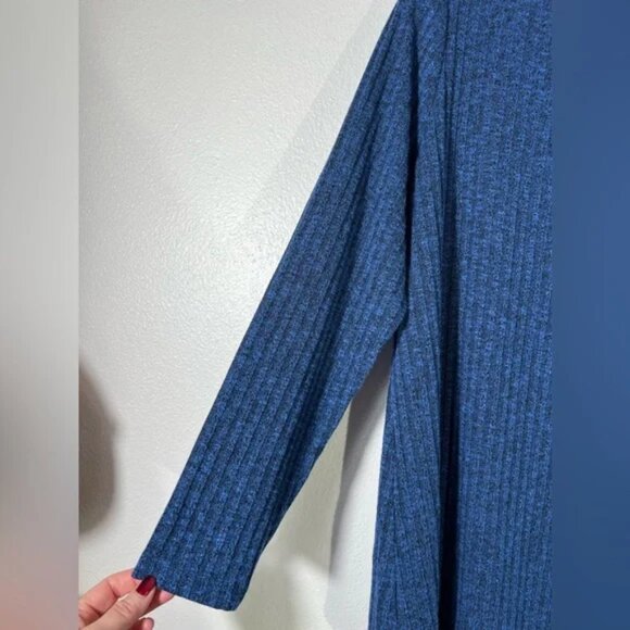 NWOT Susan Graver Ribbed Sweater Knit Tunic with Hi-Low Hem 2XL - Picture 7 of 7